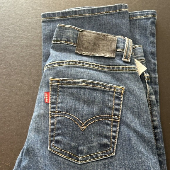Levis 511, 14 reg.27x29 Black Label Blue Jeans Dark Wash, Adjustable Waist CLEAN - Picture 1 of 13